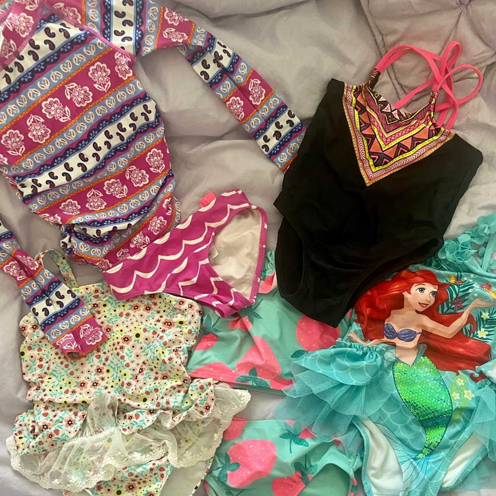 All size 3T girl swim suits. Only used 1x each.